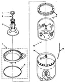 Agitator, basket and tub parts