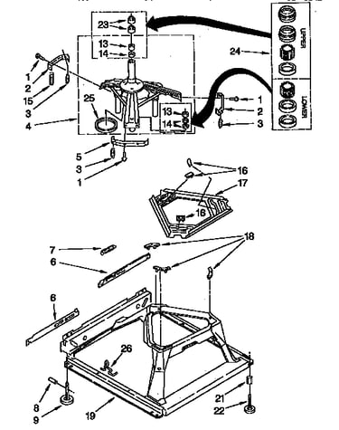 Machine base parts