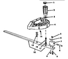 Craftsman 113298843 miter gauge assembly diagram