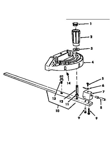 Miter gauge assembly