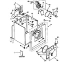 Kenmore 11096550100 cabinet parts diagram