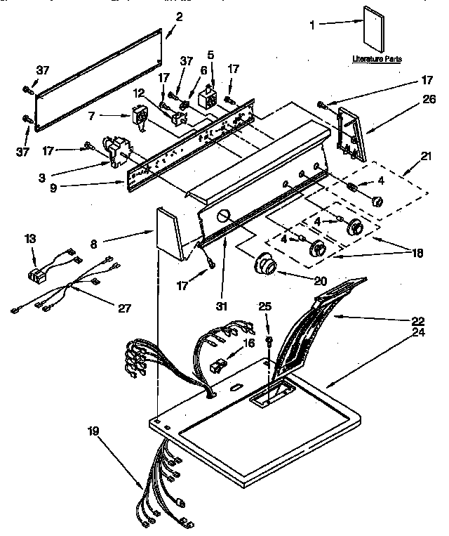 Top and console parts