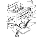 Kenmore 11097578800 top and console parts diagram