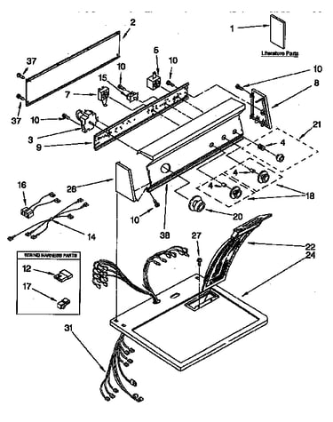 Top and console parts