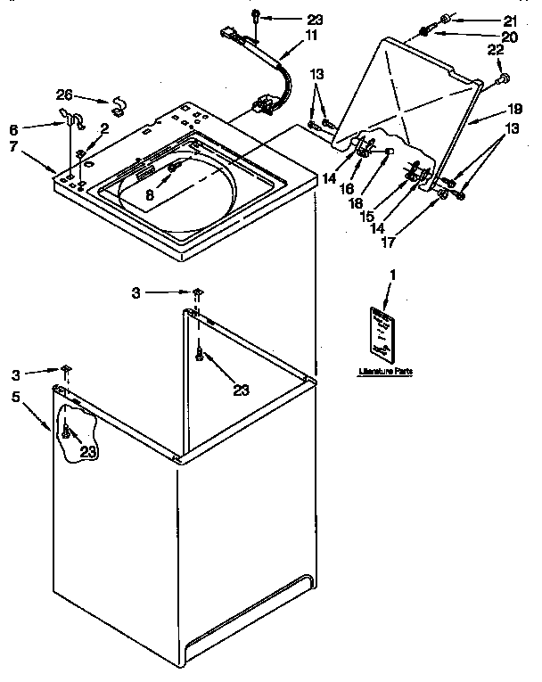 TOP AND CABINET PARTS