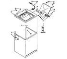 Kenmore 11091510100 top and cabinet parts diagram