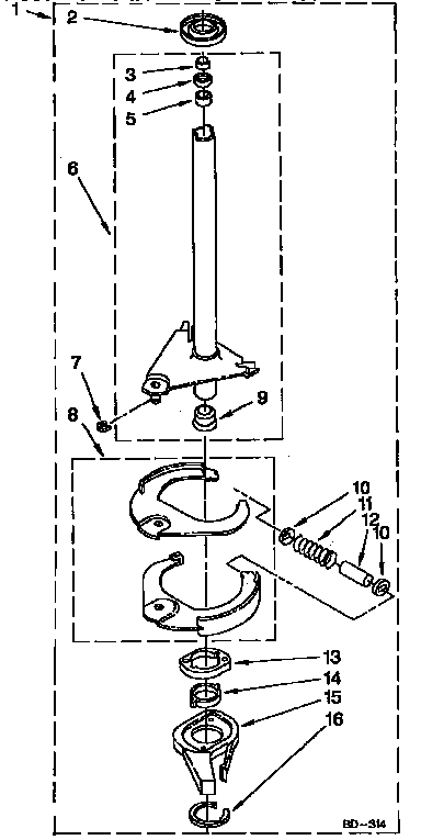 Brake and drive tube parts