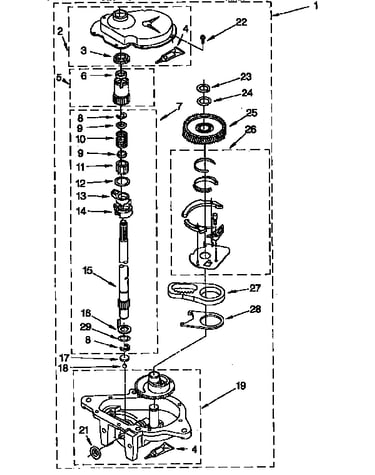 Gearcase parts