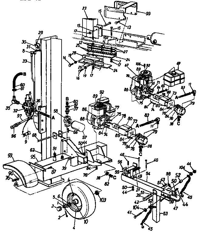Log splitter