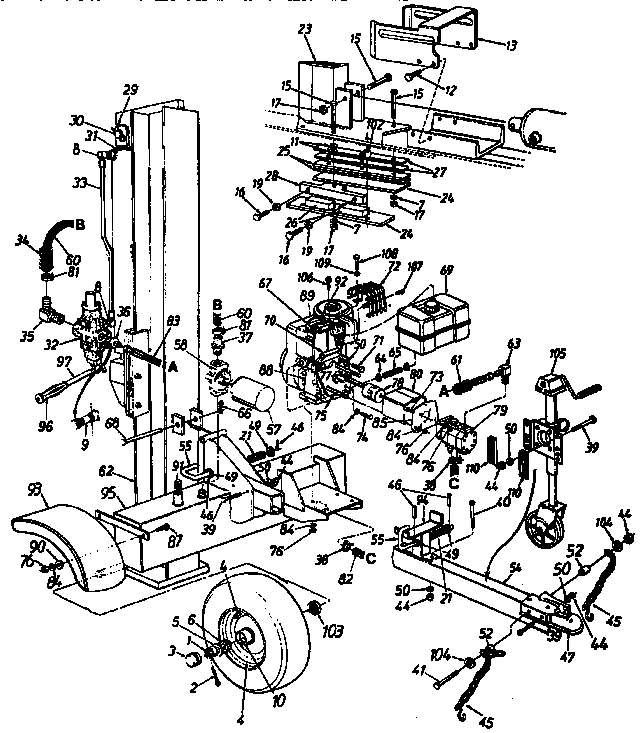 Log splitter