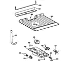 Kenmore 3639634286 freezer floor & control parts diagram
