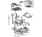 Kenmore 3639635717 shelf parts diagram