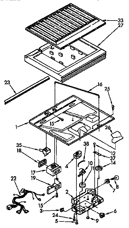 Compartment separator parts