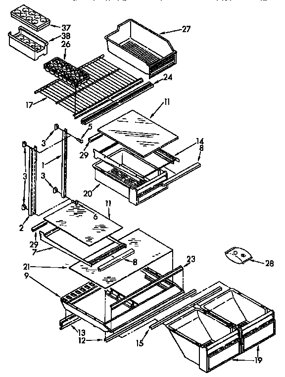 Shelf parts