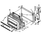 Kenmore 1069738860 freezer door parts diagram