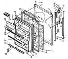 Kenmore 1069738860 refrigerator door parts diagram