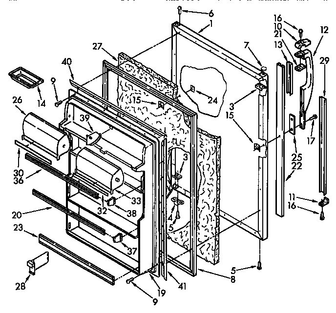 Refrigerator door parts
