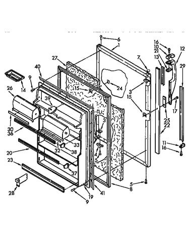 Refrigerator door parts