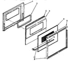 Kenmore 6654428996 lower oven door parts diagram