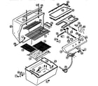Kenmore 92015812 grill and burner section diagram