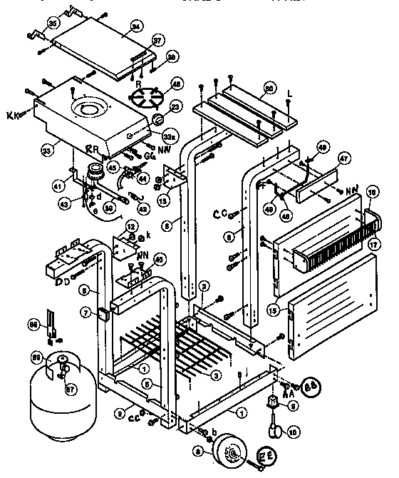Outdoor gas grill