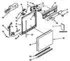 Kenmore 6651514590 frame and console parts diagram