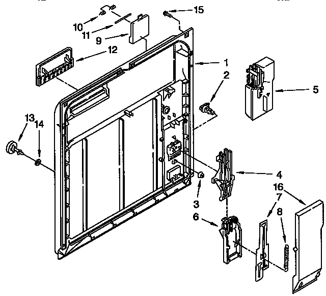 Inner door parts