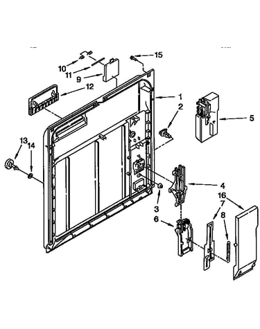 Inner door parts