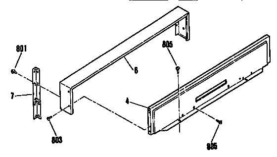Backguard section