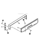 Backguard section