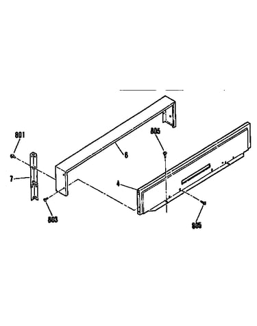 Backguard section