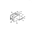 Kenmore 9116108912 oven door section diagram