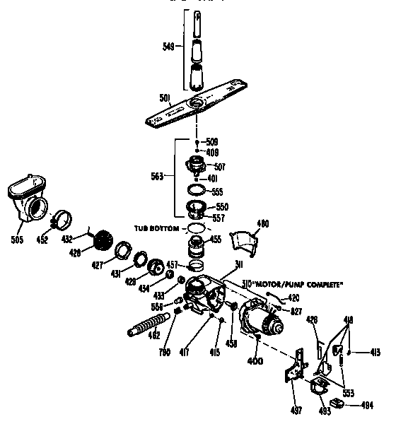 Motor pump mechanism