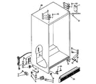 Kenmore 1069532821 cabinet parts diagram