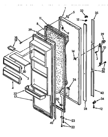 Refrigerator door parts