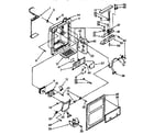 Kenmore 1069532821 dispenser front parts diagram