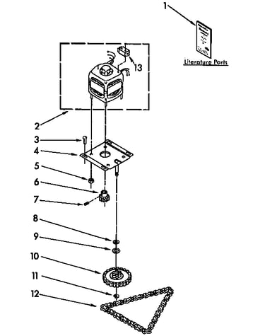 Motor and drive parts