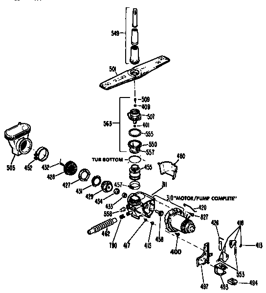 Motor pump mechanism