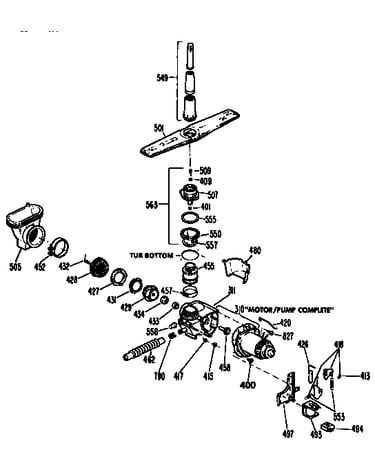 Motor pump mechanism