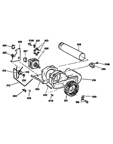 Blower and drive assembly