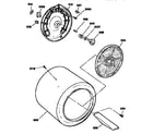 Kenmore 363DDE9600RCMAA heater and housing assembly diagram