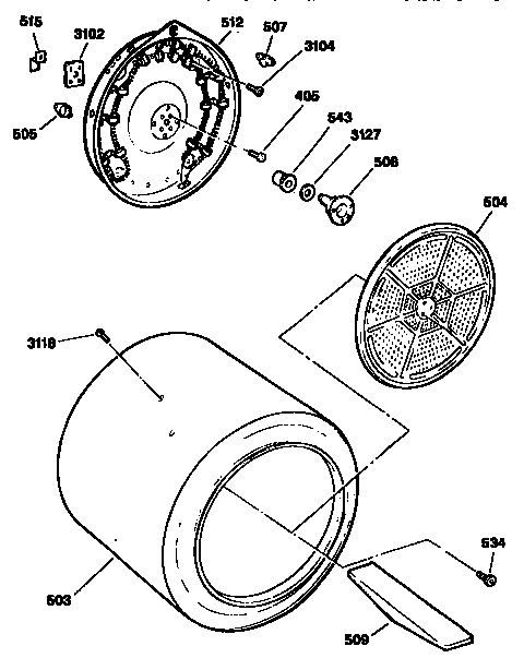 Heater and housing assembly