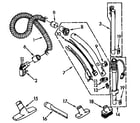 Kenmore 1165481190 hose and attachment parts diagram