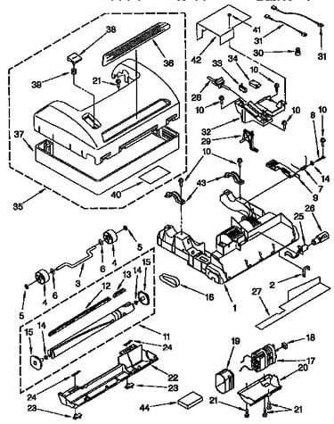 Nozzle and motor parts