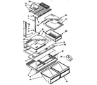 Kenmore 1069630511 shelf parts diagram