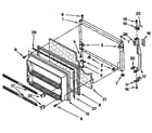Kenmore 1069630511 freezer door parts diagram