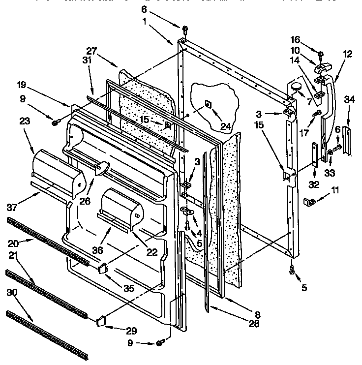 REFRIGERATOR DOOR PARTS