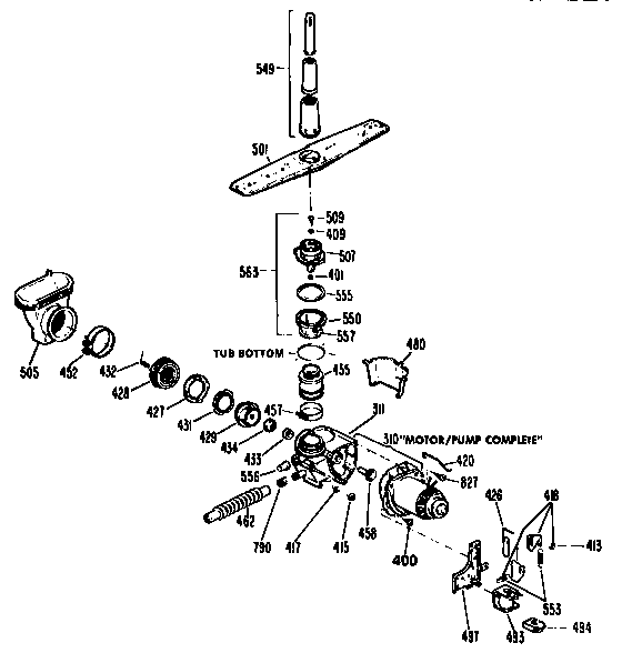 Motor pump mechanism