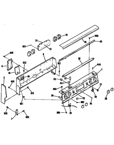 Backguard section