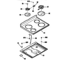 Kenmore 9119382893 main top section diagram